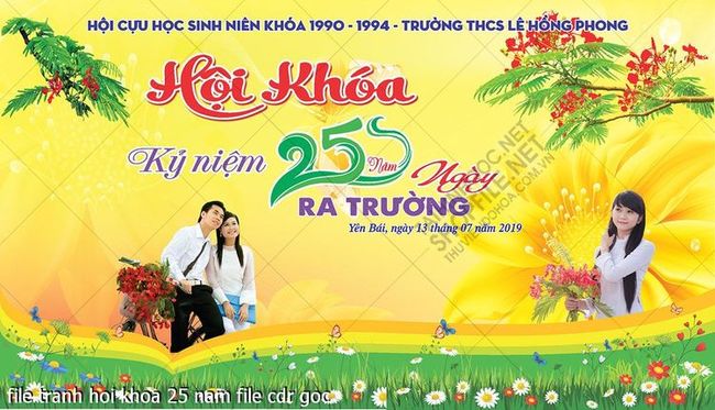 file tranh hop lop hoi khoa 25 nam file cdr goc